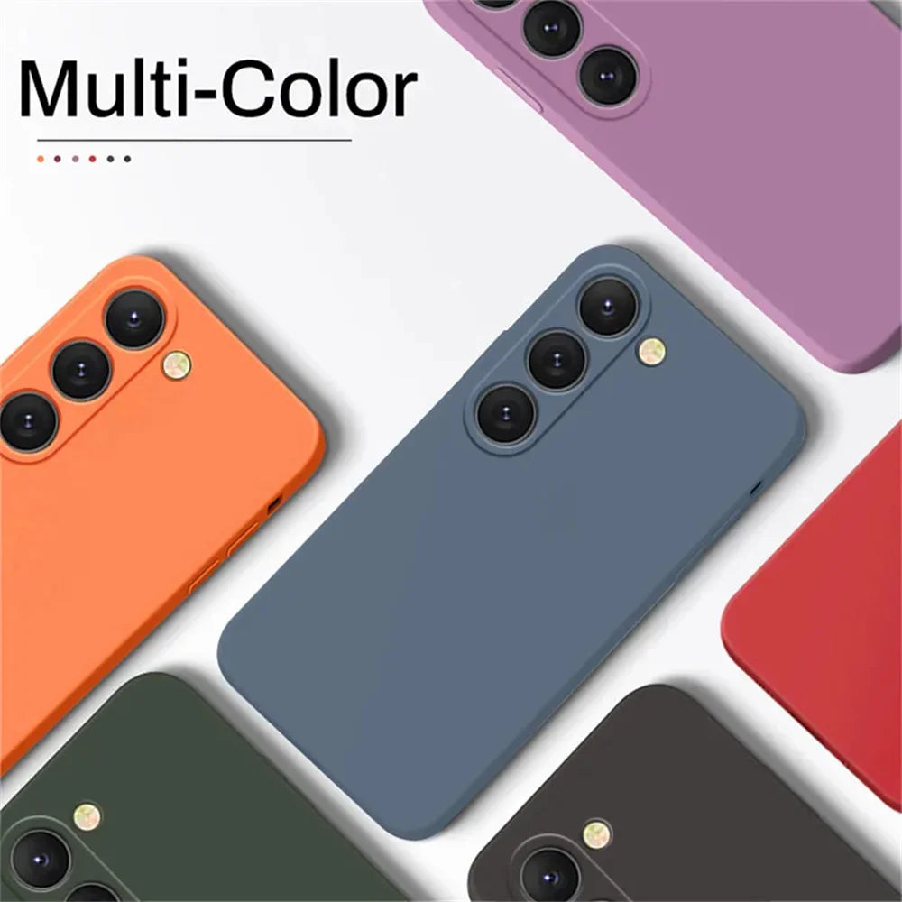 Luxury Gray Liquid Silicone Case for Samsung