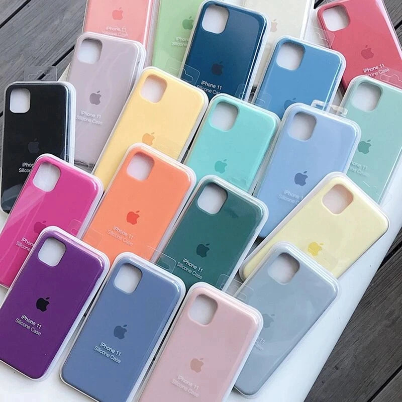 Orginal silicone Winter Blue iPhone Liquid Silicone Phone Case