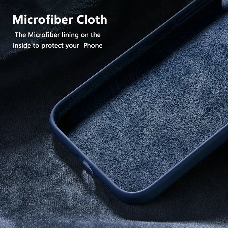 Orginal silicone Midnight Blue iPhone Liquid Silicone Phone Case