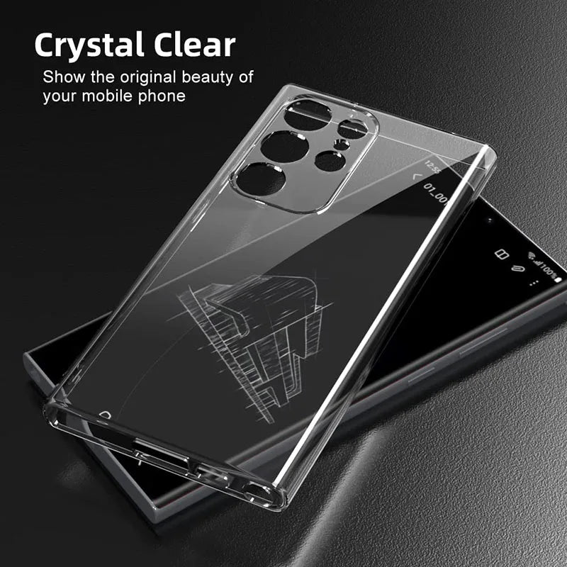 Luxury Silicone Clear Phone Case For Samsung