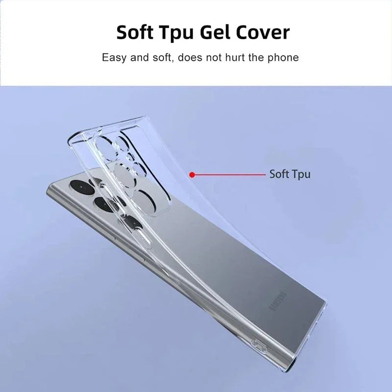 Luxury Silicone Clear Phone Case For Samsung