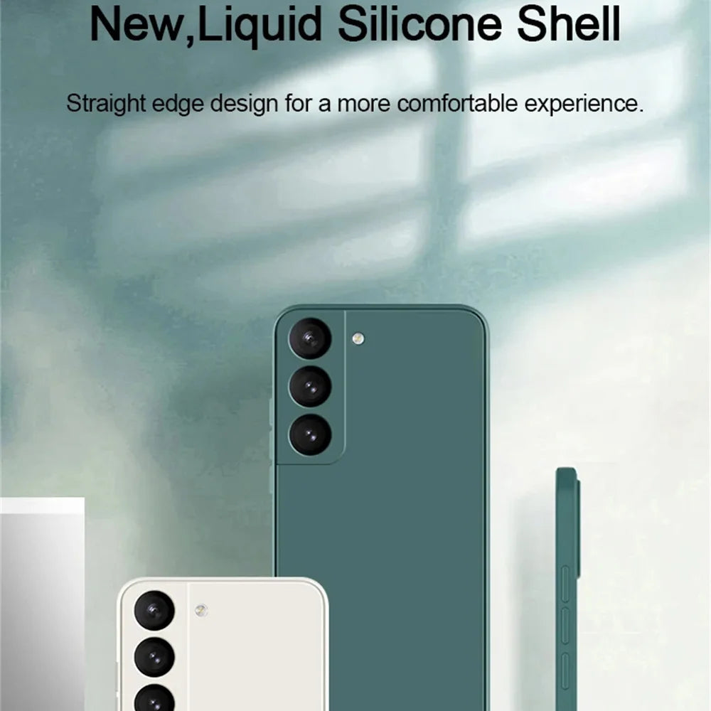 Luxury Gray Liquid Silicone Case for Samsung